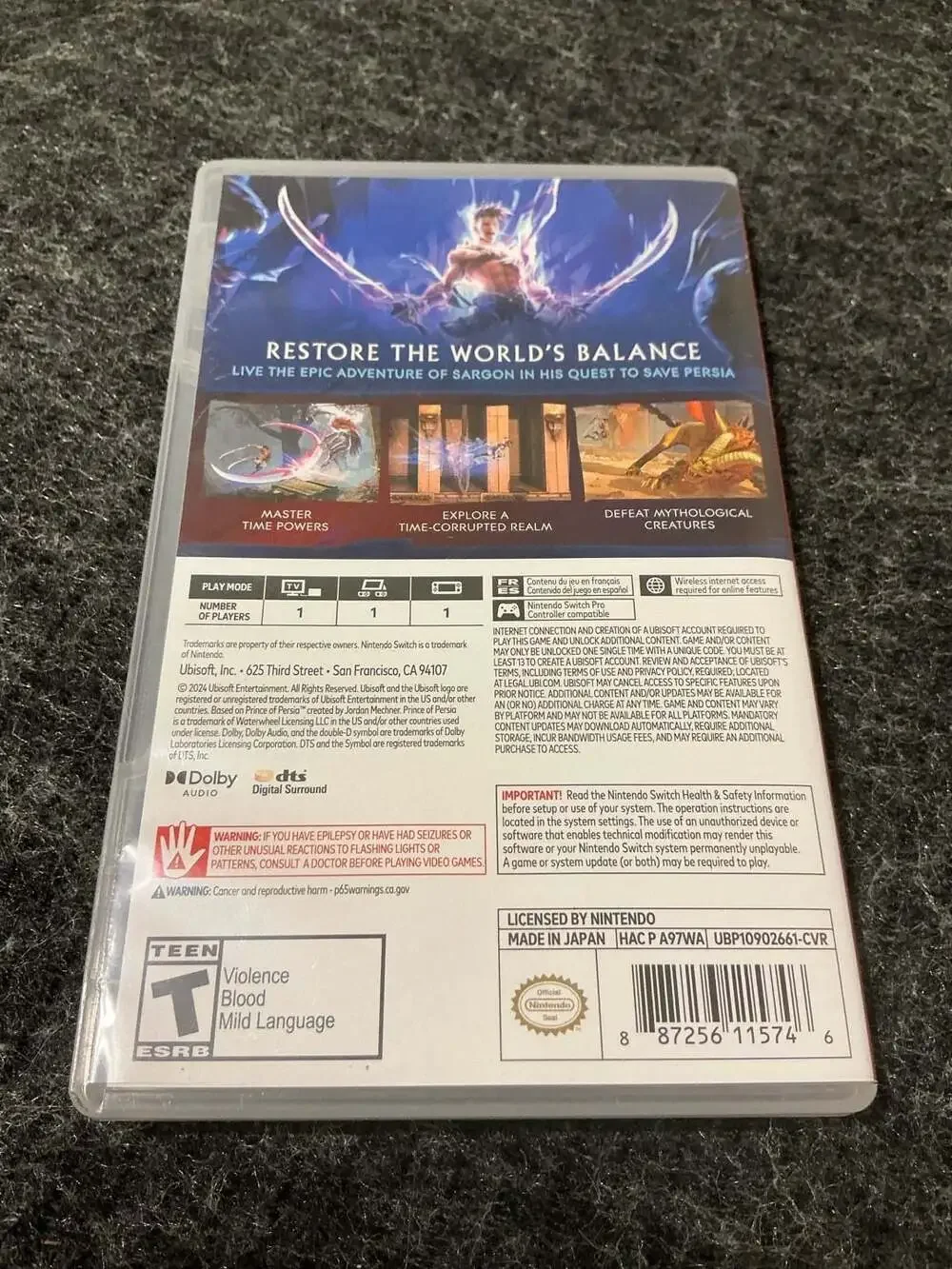 Prince of Persia: The Lost Crown for Nintendo Switch